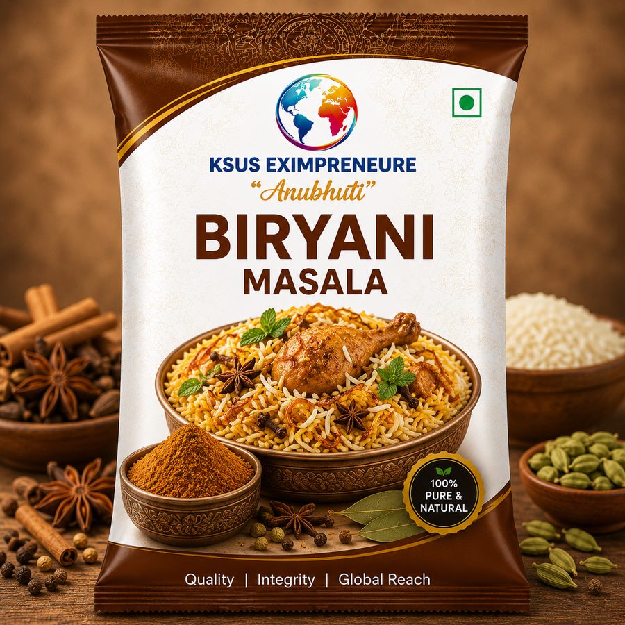 Anubhuti Biryani Masala blended into a home-cooked biryani